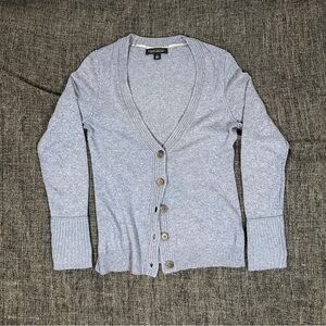 Banana Republic Light Blue/Gray Cashmere Blend Cardigan Sweater